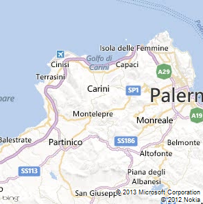 Map of Terrasini