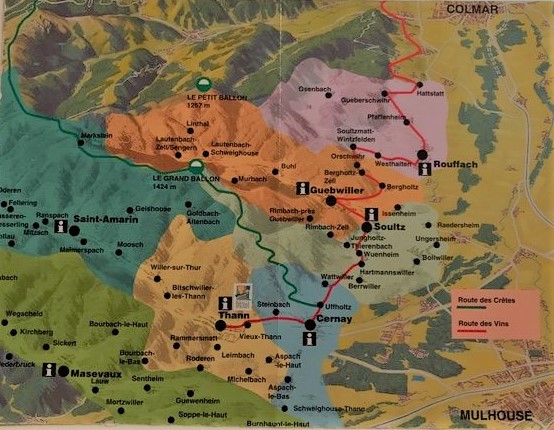 Map of Goldbach, France